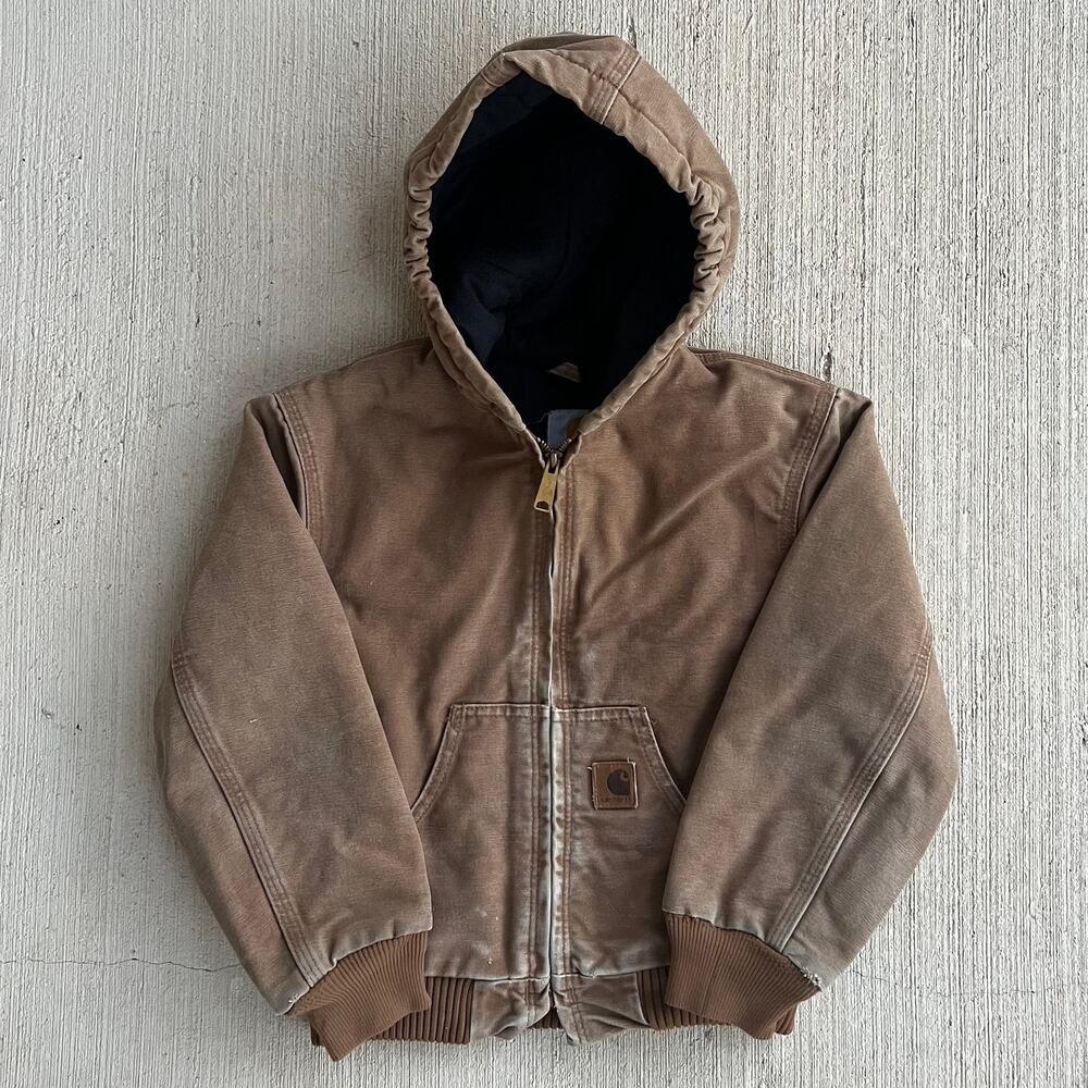 Carhartt YOUTH YJ130 brown work wear jacket